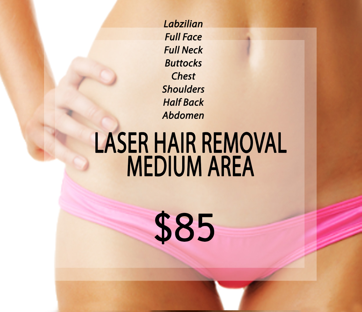 Laser Hair Removal - Medium Area